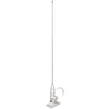 Budget Stainless Steel VHF Whip Antenna 1m Deck Mount Base Included 5m RG58 Cable