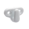 Hook Lacing White nylon 4mm fixing (Pack of 4) by RWO - Part No R2904