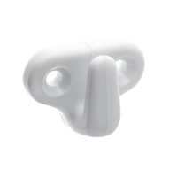 Hook Lacing White nylon 4mm fixing (Pack of 4) by RWO - Part No R2904
