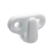Hook Lacing White nylon 4mm fixing (Pack of 4) by RWO - Part No R2904