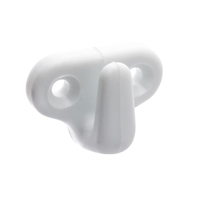 Hook Lacing White nylon 4mm fixing (Pack of 4) by RWO - Part No R2904