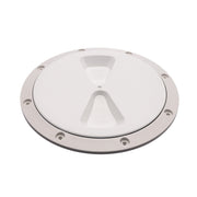 Screw Inspection Cover 150mm (White) by RWO - Part No R4060