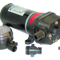 Self-priming diaphragm pump 12 volt d.c. Connections for 19mm (¾") bore hose - Flojet R4125502A - this Supesedes Part No R4125114A