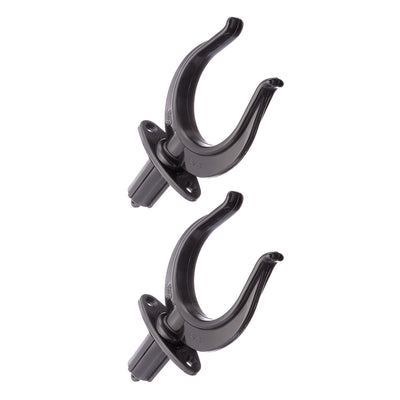 Rowlock 17mm Topmount (Black) (Pair) by RWO - Part No R5022