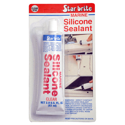 Silicone Sealant 83ml Clear Squeezable Tube