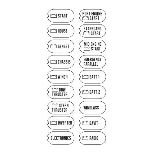 BEP SET-770 Labels - Battery Switches 770