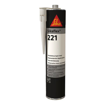 Sikaflex 221 Multipurpose Polyurethane Adhesive/Sealant 300ml Grey - 4390