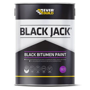 Everbuild Black Jack 901 Black Bitumen Paint 5 Litre 486939
