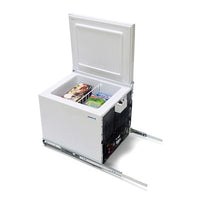 Shoreline 34L Mini Chest Freezer (2 Star) on Rails 12/24V White CF39R