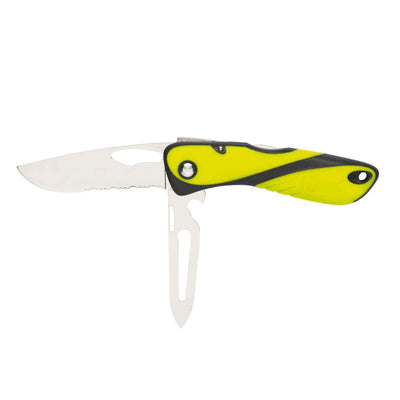 Wichard Offshore Knife With Shackle Opener & Marlinspike Fluorescent/Black