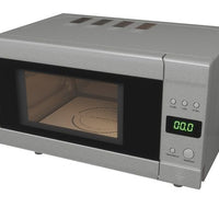 Flatbed Microwave in Silver Without Rotating Plate (230V, 700W, 20L)