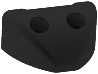 Size 1 Simple End Stop (Black)  29171040BK by LEWMAR