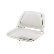White Folding Fishermans Seat with Cushion 510x480x410mm