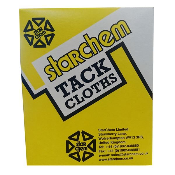 Tack Cloths 45cm Pack Of  10 Yellow Box