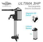 HASWING Ultima 3HP Electric Outboard, with Integrated Lithium Battery 70cms
