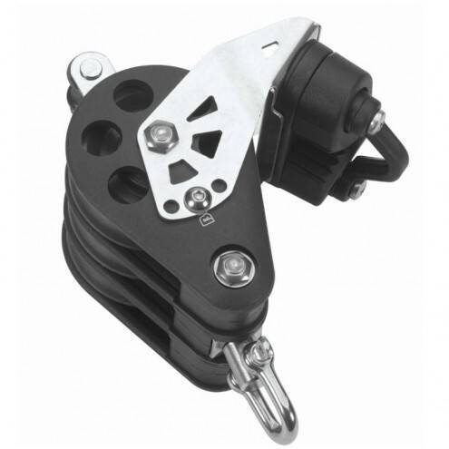 Ball bearing Sheave Triple- swivel + becket + cam - ChasNewensMarine