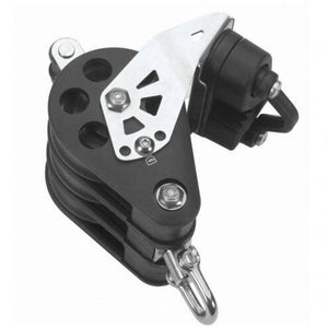 Ball bearing Sheave Triple- swivel + becket + cam - ChasNewensMarine