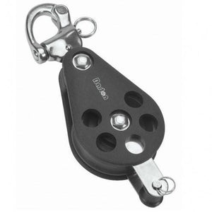 Ball bearing Sheave Single- snap shackle + becket - ChasNewensMarine