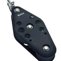 Ball bearing Sheave Fiddle- reverse shackle + becket - ChasNewensMarine