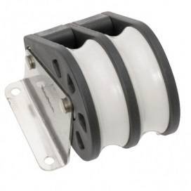 Ball bearing Sheave Double- upright - ChasNewensMarine