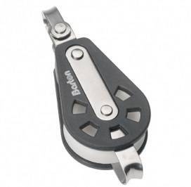 Ball bearing Sheave Single- reverse shackle + becket - ChasNewensMarine