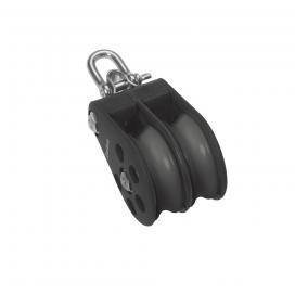 Ball bearing Sheave Double- reverse shackle - ChasNewensMarine