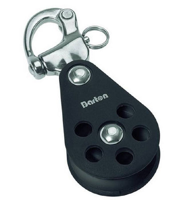 Ball bearing Sheave Single- snap shackle - ChasNewensMarine