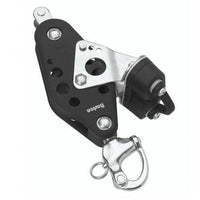 Ball bearing Sheave Fiddle- snap shackle + becket + cam - ChasNewensMarine
