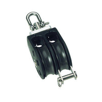 Ball bearing Sheave Double- reverse shackle + becket - ChasNewensMarine