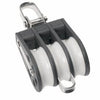 Ball bearing Sheave Triple- reverse shackle + becket - ChasNewensMarine