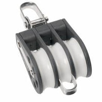 Ball bearing Sheave Triple- reverse shackle + becket - ChasNewensMarine