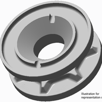 V6 14mm Gypsy Assembly  68000905 by LEWMAR