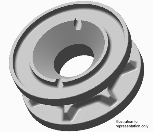 V6 1/2" ACCO Gypsy Assembly  68000906 by LEWMAR