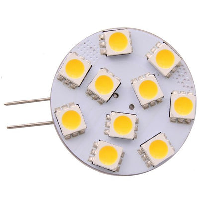 Bulb LED (10) G4 Side Pin 12V 30mm Dia - G4 10-LED SIDE PIN