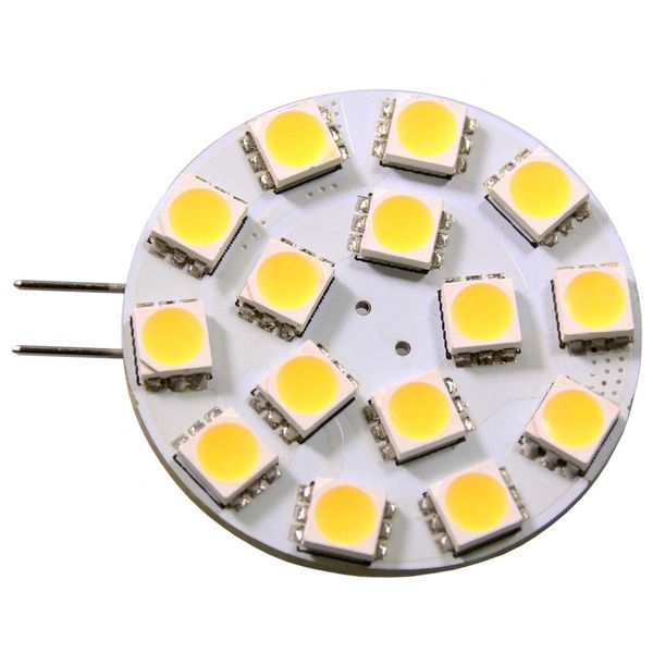Bulb LED (15) G4 Side Pin 12V 44mm Dia - G4 15-LED SIDE PIN