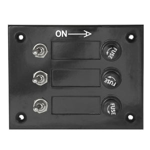 3 Way Fused Switch Panel - 10030