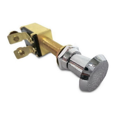 Push/Pull Switch Chrome/Brass - 10212-2PP
