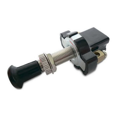Push/Pull Switch Chrome/Black - 10217