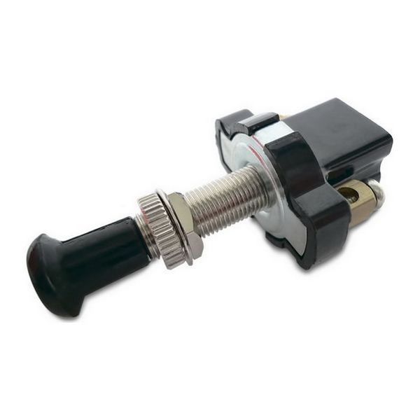Push/Pull Switch Chrome/Black - 10217