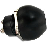 Black Plastic Horn Button - 10208