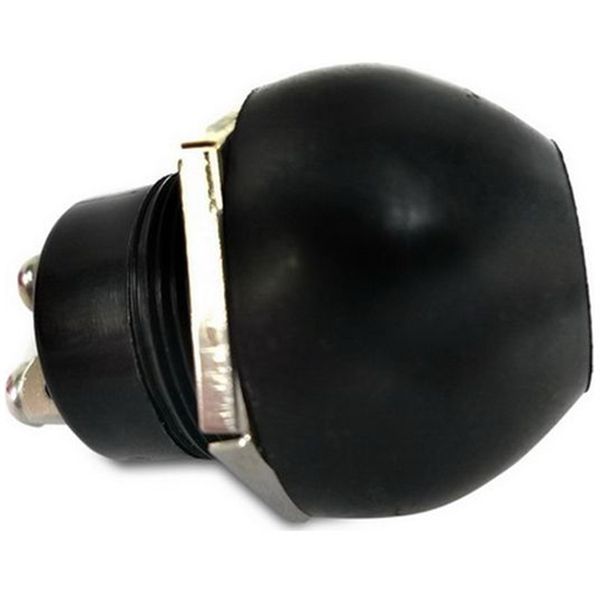 Black Plastic Horn Button - 10208