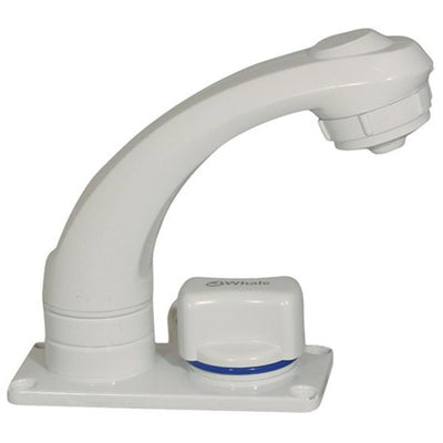 Whale Elegance Faucet Single Cold Only White - ChasNewensMarine