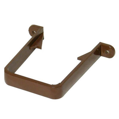 Floplast Square Line Downpipe Clip Brown 65mm