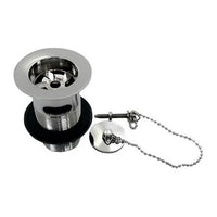 Waste 1-1/4" Slotted CP for Ceramic Sink - KM03C CP WASTE