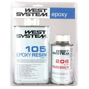 West System A Pack 105 Resin - 206 Slow Hardener 1.2Kg (5:1)