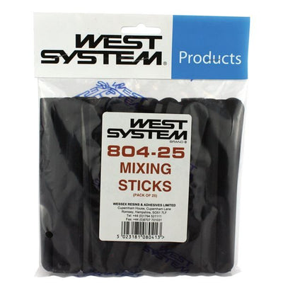 WEST SYSTEM REUSABLE PLASTIC MIXING STICKS Pack of 25