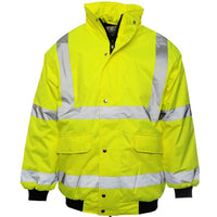 Hi-Vis Bomber Jacket Quilted Large
