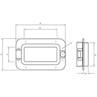 YS Fittings Aluminium Rectangular Opening Portlight