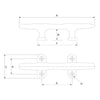 YS Fittings Aluminium Open Base Cleat