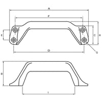 YS Fittings Aluminium Handle